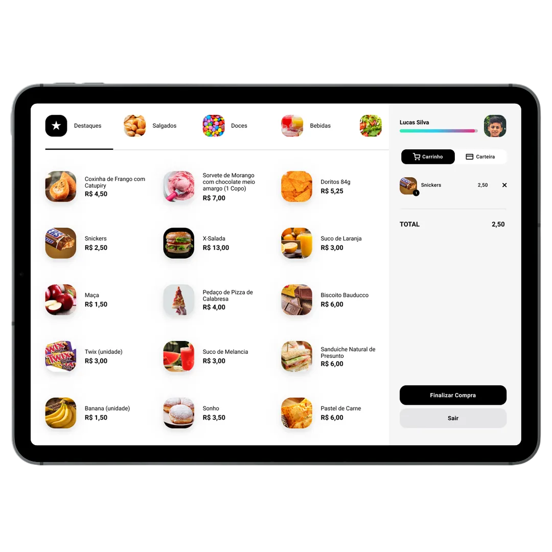 Menupass - Totem de autoatendimento